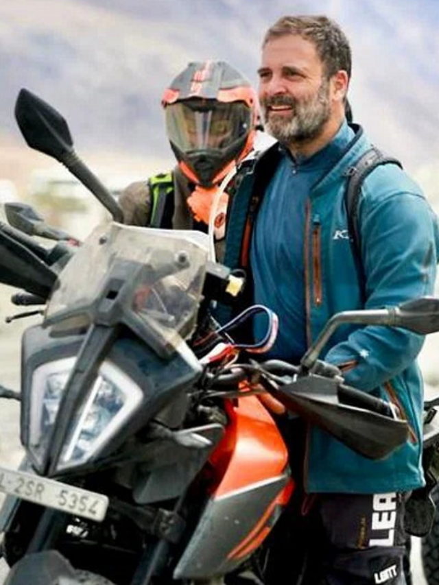 MP Rahul Gandhi Takes A Bike Trip To Ladakh On His KTM Adventure 390 ...