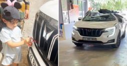 Daughter ties rakhi to Mahindra XUV700 after it saves her father's life [Video]