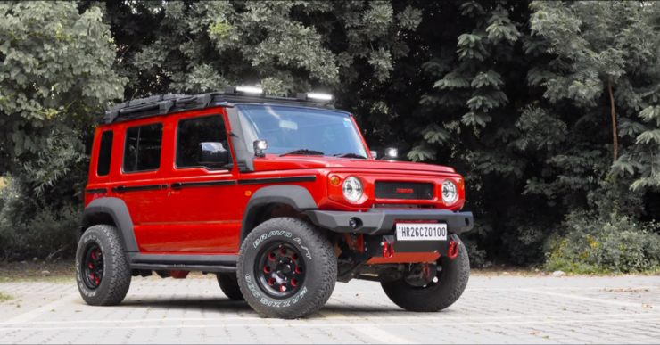 Heavily modified Maruti Suzuki Jimny SUV from Bimbra 4×4 looks butch [Video]