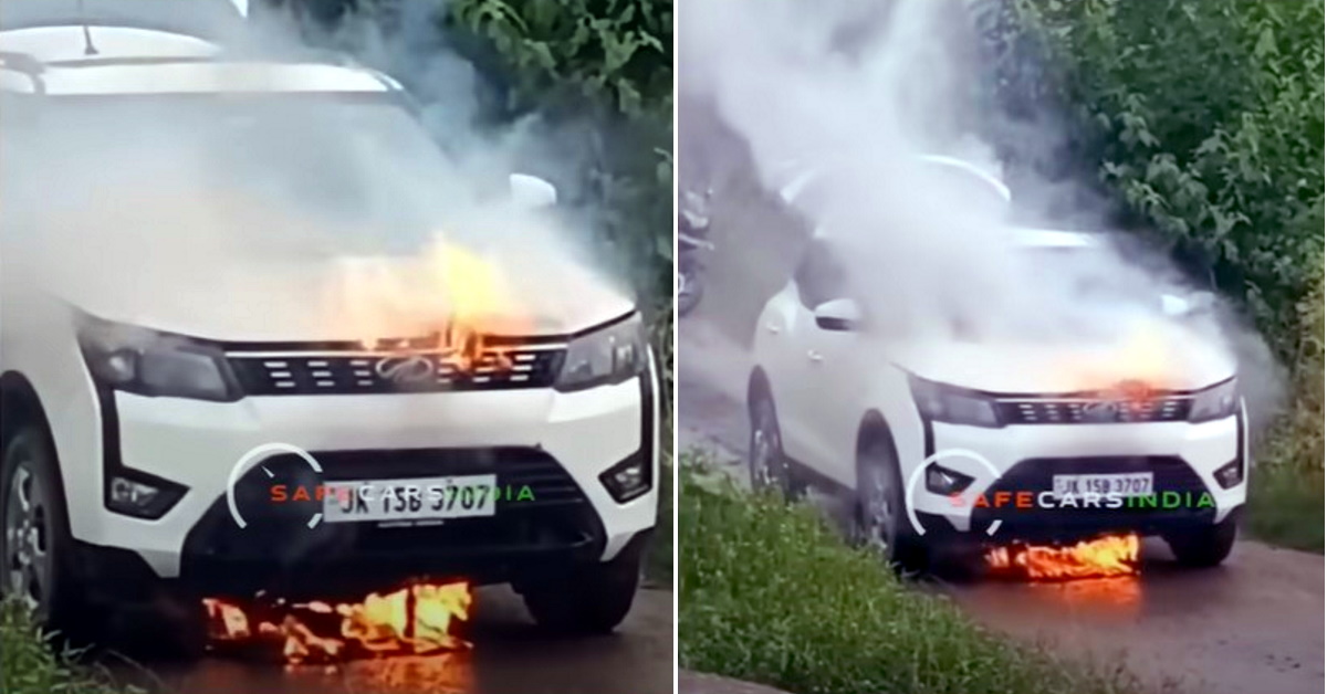 Mahindra XUV300 serviced days ago catches fire on the road: Passengers escape [Video]