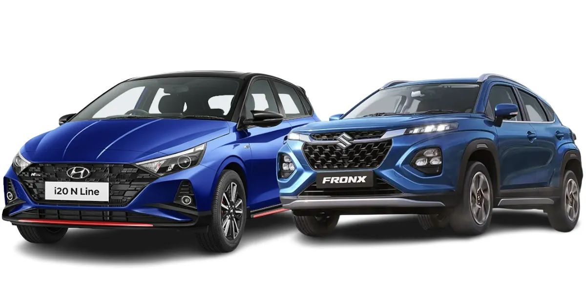 Hyundai i20 N Line vs Maruti Suzuki Fronx: Comparing Their Variants ...