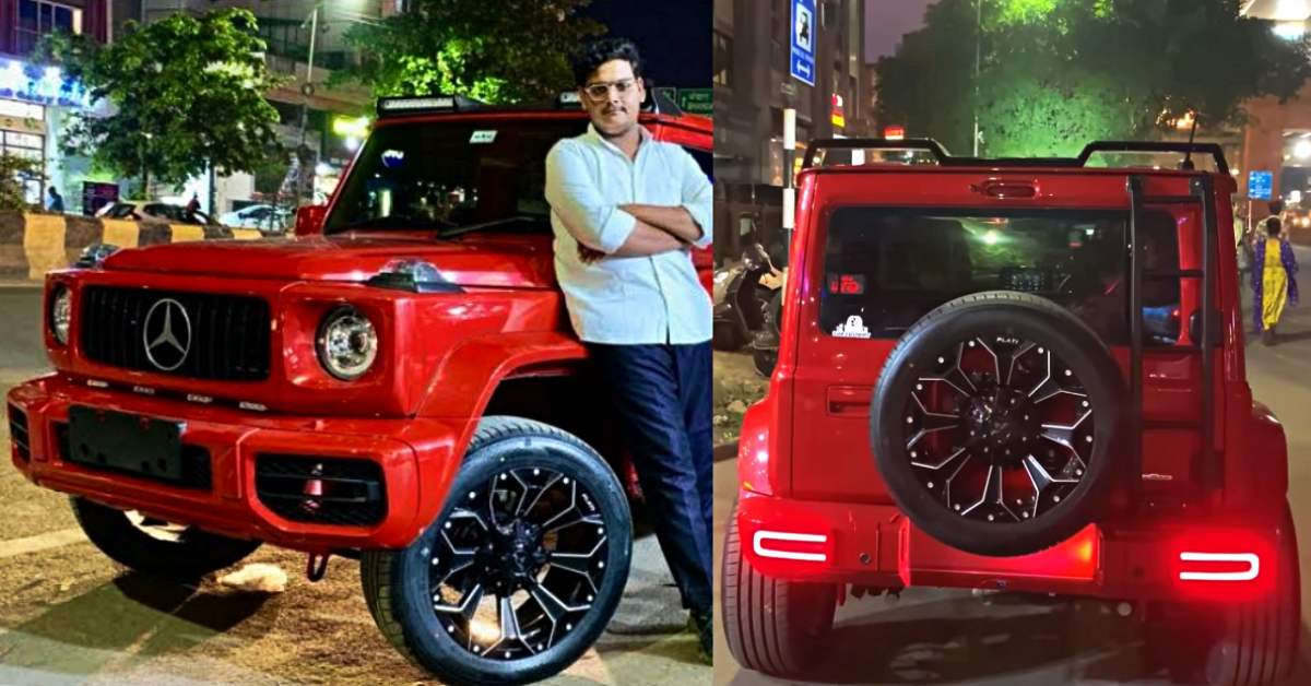 Maruti Suzuki Jimny modified to look like a mini G-Wagen