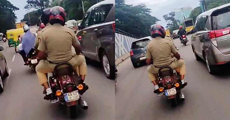 Bangalore police officer’s Royal Enfield fined for modified silencer: Caught after social media video