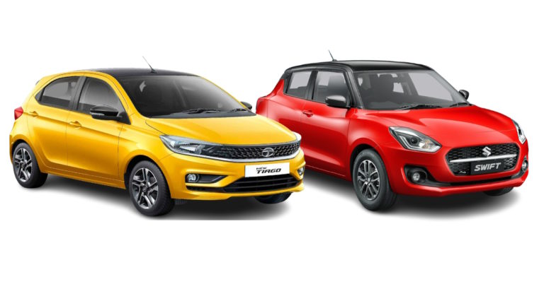 Tata Tiago Vs Maruti Suzuki Swift Comparing Their Variants Priced Rs