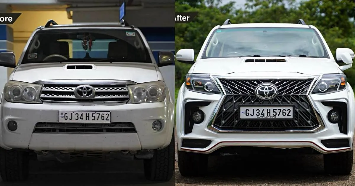 Toyota Fortuner type 1 7 seat luxury SUV converted into type 2 with an ...