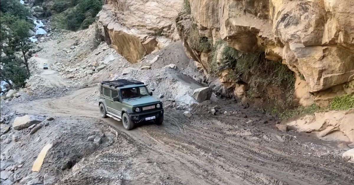 Jimny going off-road