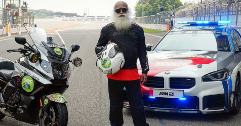 Spiritual Leader Sadhguru Jaggi Vasudev Takes His Bmw India Motorrad K Gt Superbike On First