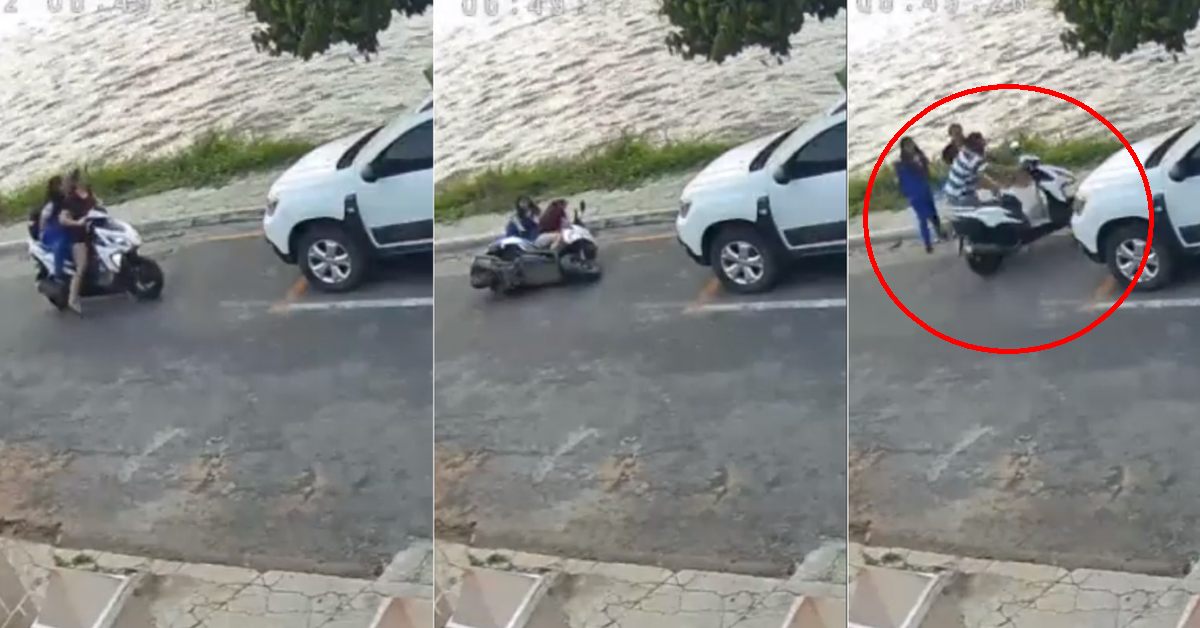 funny scooter accident