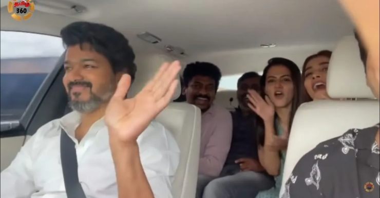 When Tamil actor Vijay drove his Rolls Royce with 4 people in the back seat [Video]