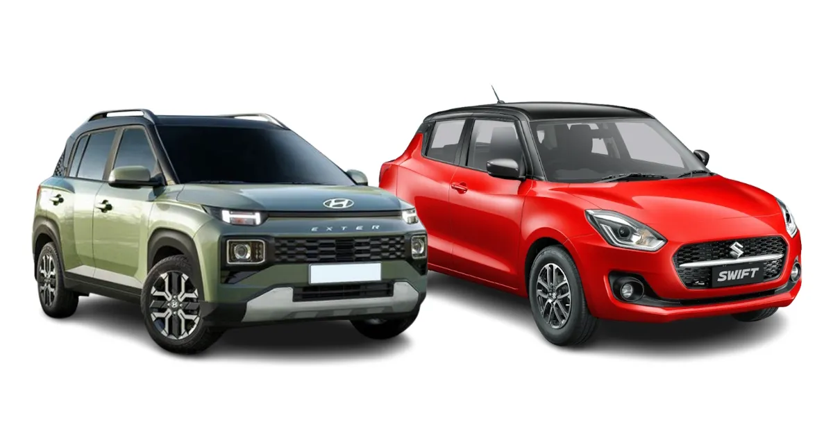 Maruti Suzuki Swift Vs Hyundai Exter: Comparing Their Variants Priced ...