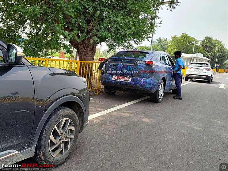 Mahindra Born Electric BE.09 SUV spotted testing for the first time in India with BE.05 EV