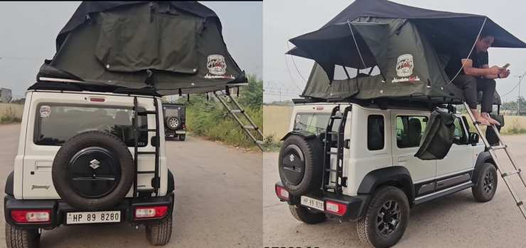 Maruti Jimny with roof top tent is ready for adventure [Video]