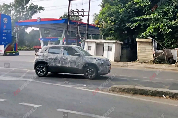 Upcoming Tata Punch EV spotted before launch with new alloy wheels