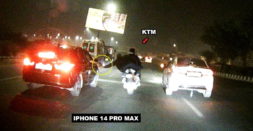 KTM riders snatch iPhone from Honda City driver making reels while driving [Video]