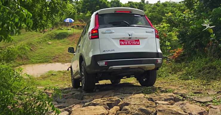 Mahindra Scorpio-N offroading rear