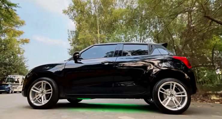 2023 Maruti Suzuki Swift modified with 17 inch wheels [Video]