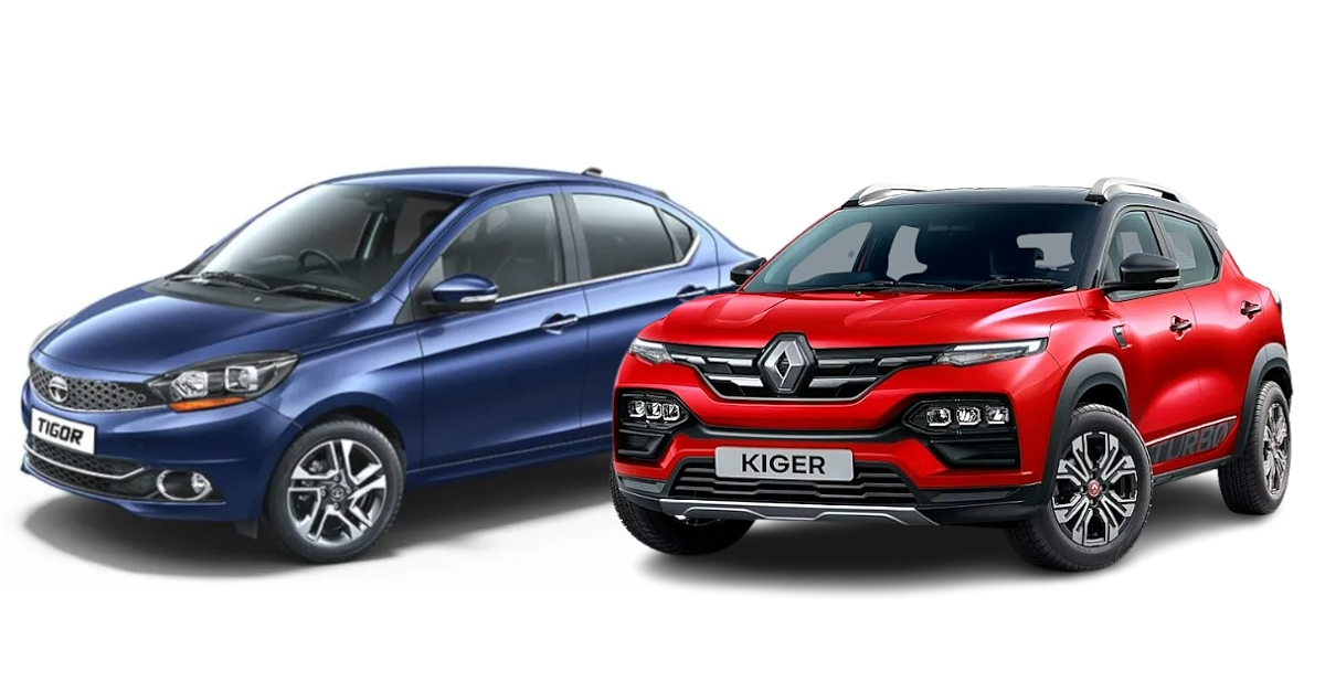 Renault Kiger vs Tata Tigor