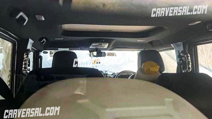 Mahindra Thar five-door interior spy shots: New details revealed