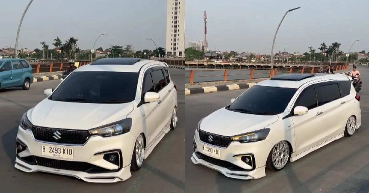 Maruti Suzuki Ertiga MPV modified with air suspension & panoramic ...