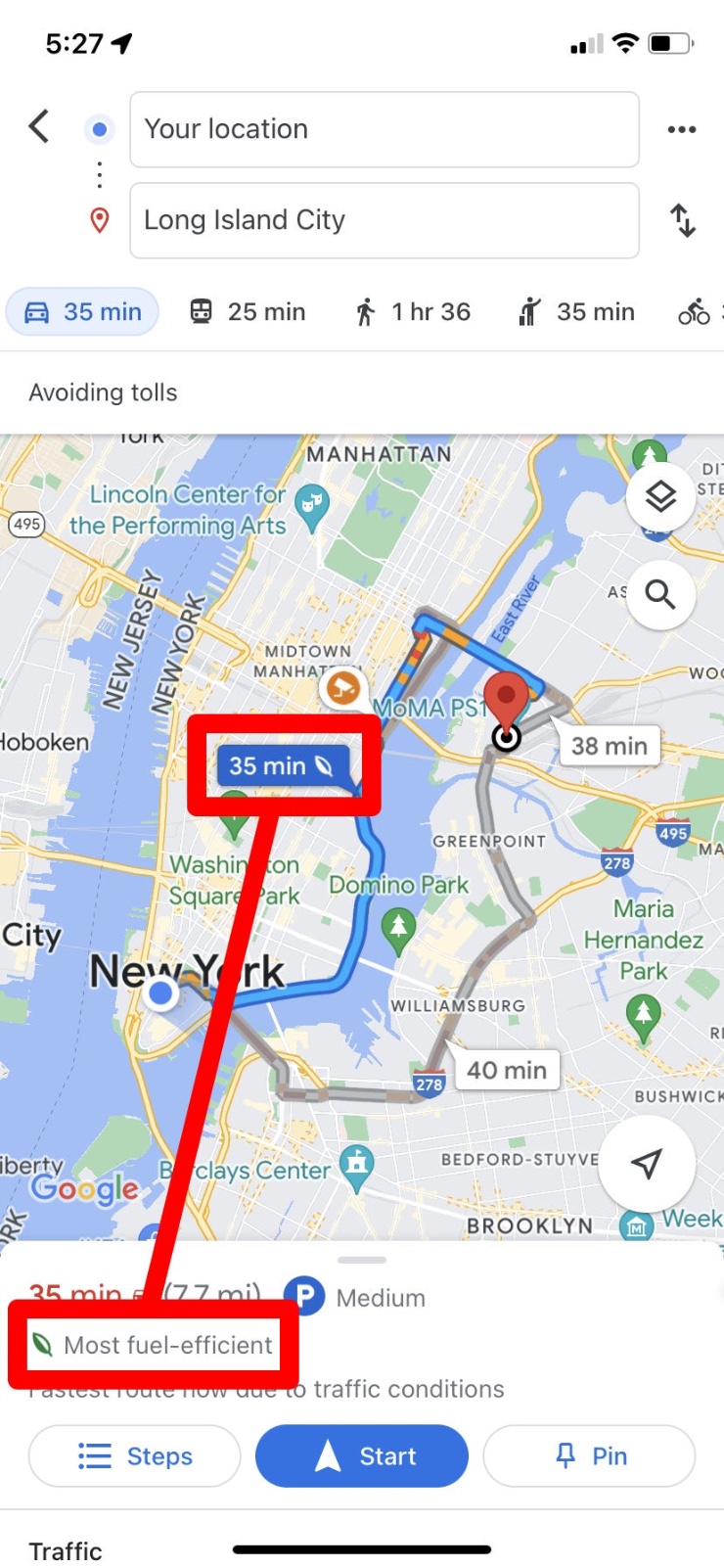 Google Maps gets new ‘Fuel Efficient Route’ feature