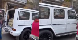 Multi crore Mercedes G-Wagen used to carry cement bags [video]