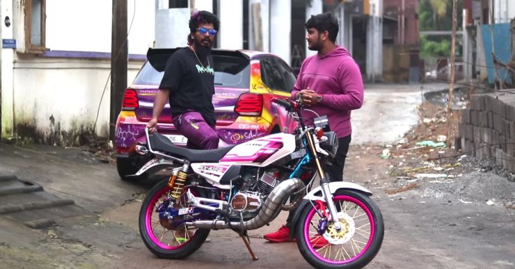 This modified Yamaha RX costs a whopping Rs. 3.2 lakh! [Video]