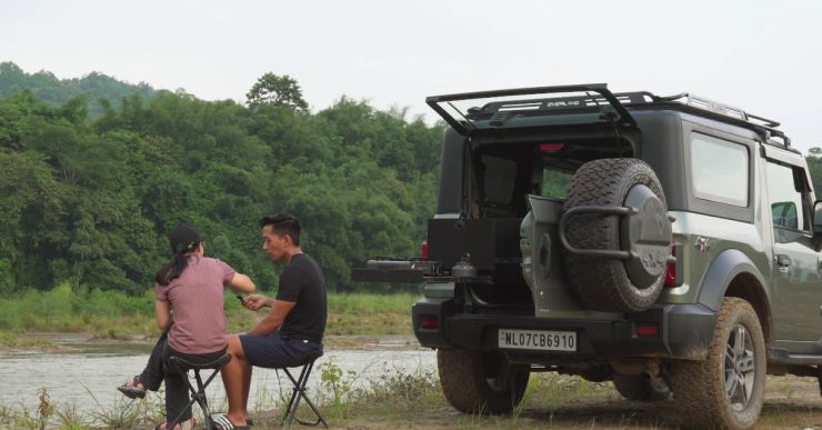 Mahindra Thar with custom built kitchen set-up looks camping ready [Video]