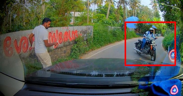 ADAS in Mercedes-Benz GLC SUV saves Royal Enfield rider by applying brakes automatically [Video]