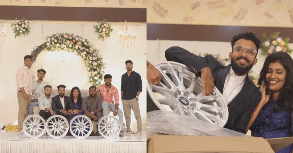 groom gets alloy wheels as gift