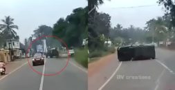 Mahindra Scorpio SUV topples after overtaking goes wrong: Dash cam video