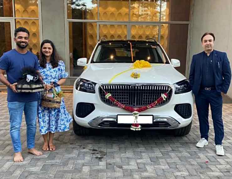 Ajinkya Rahane Mercedes Maybach GLS600 delivery