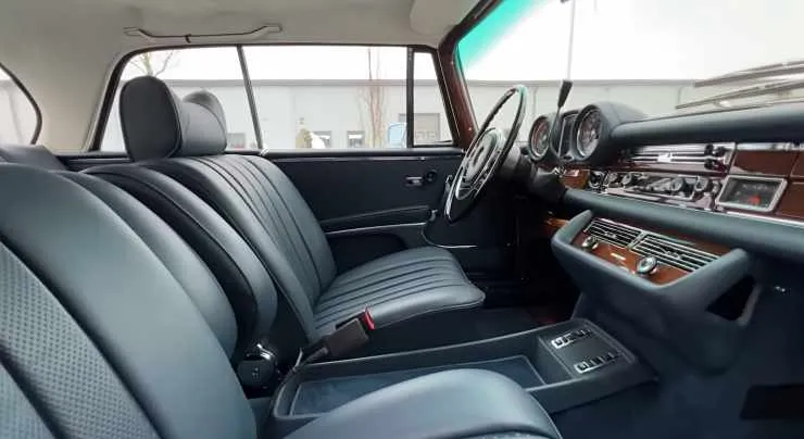 Old Mercedes interior restored