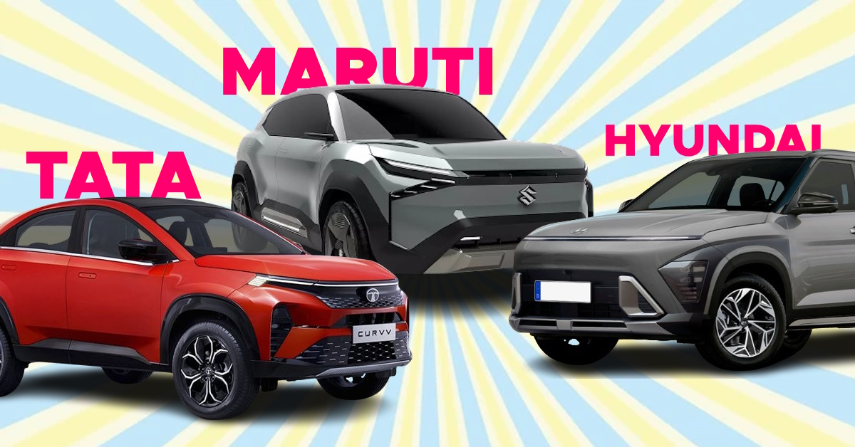 Tata Curvv, Maruti eVX and Hyundai Creta EV: 3 Upcoming Electric SUVs ...