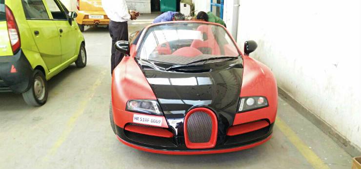 Bugatti Veyron based on Tata Nano