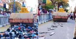 Shivamogga Police Bulldoze 70 Illegal Exhausts And 3000 Half Helmets [Video]