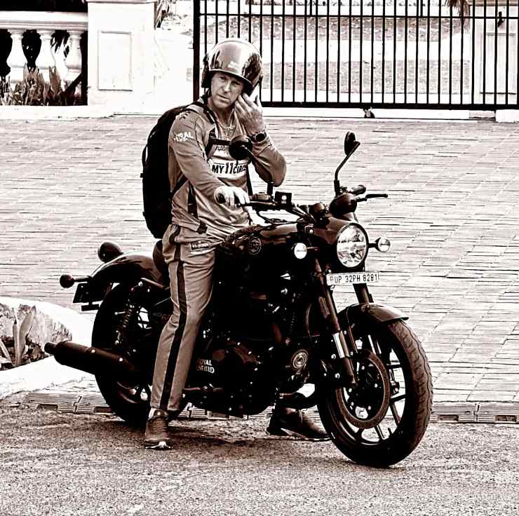 Jonty Rhodes Royal Enfield Shotgun