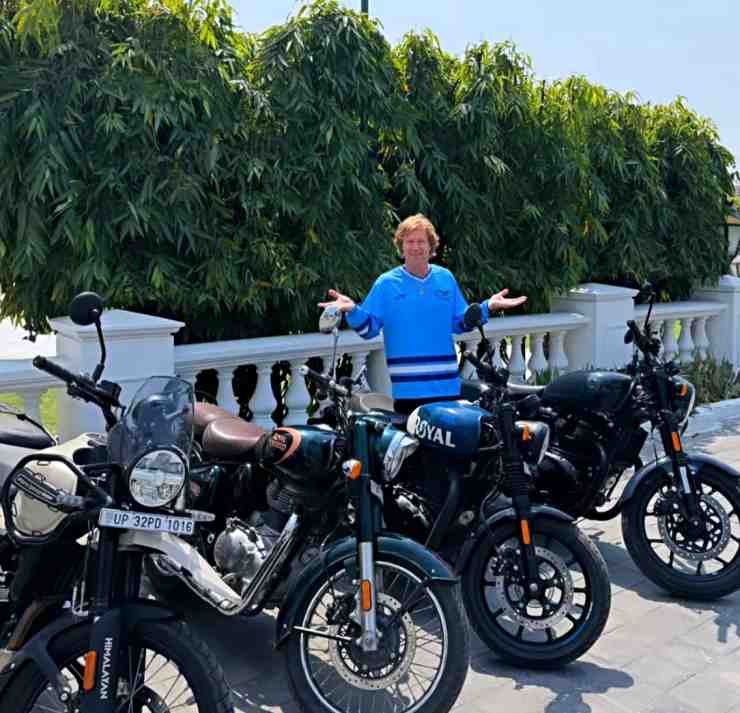 Jonty Rhodes Royal Enfield bikes