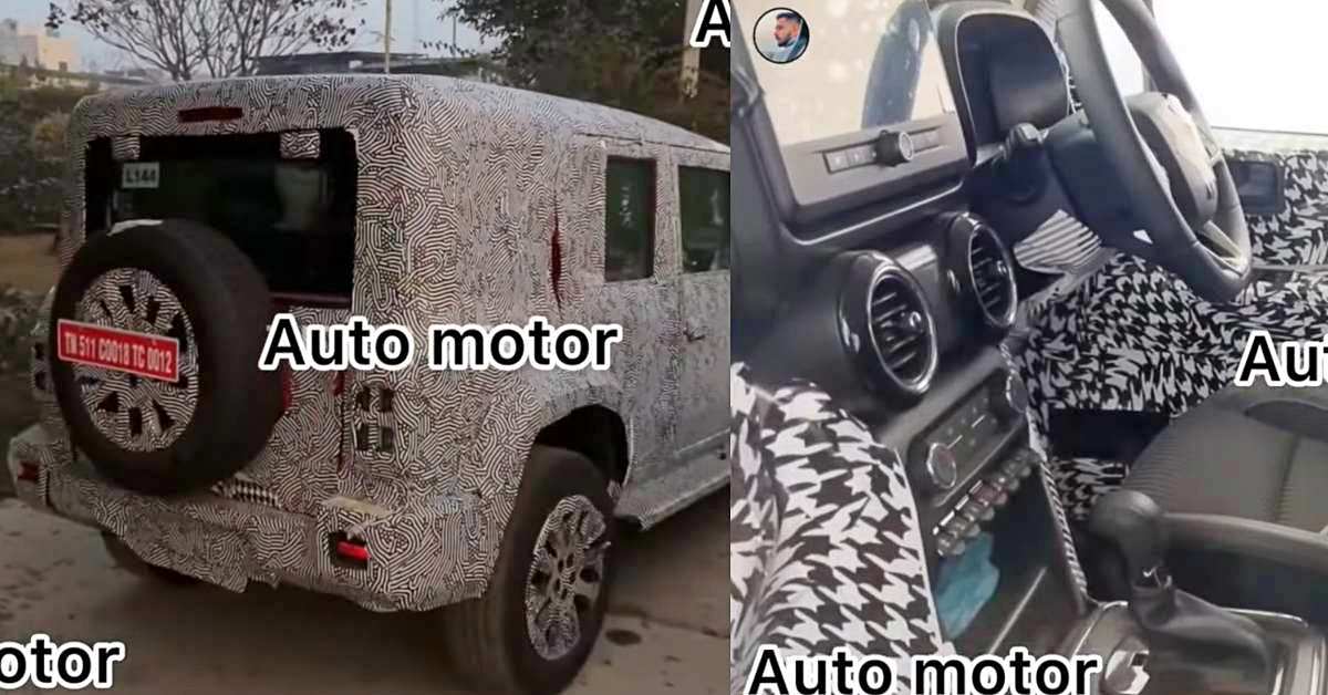 2024 Mahindra Thar 5 Door 4x4 S New Video Shows The Upcoming Suv