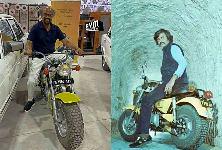 Rajnikanth reunites with his Suzuki RV90