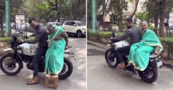 Biker Giving Granny A Ride On His New Royal Enfield Himalayan Is Super Adorable [Video]