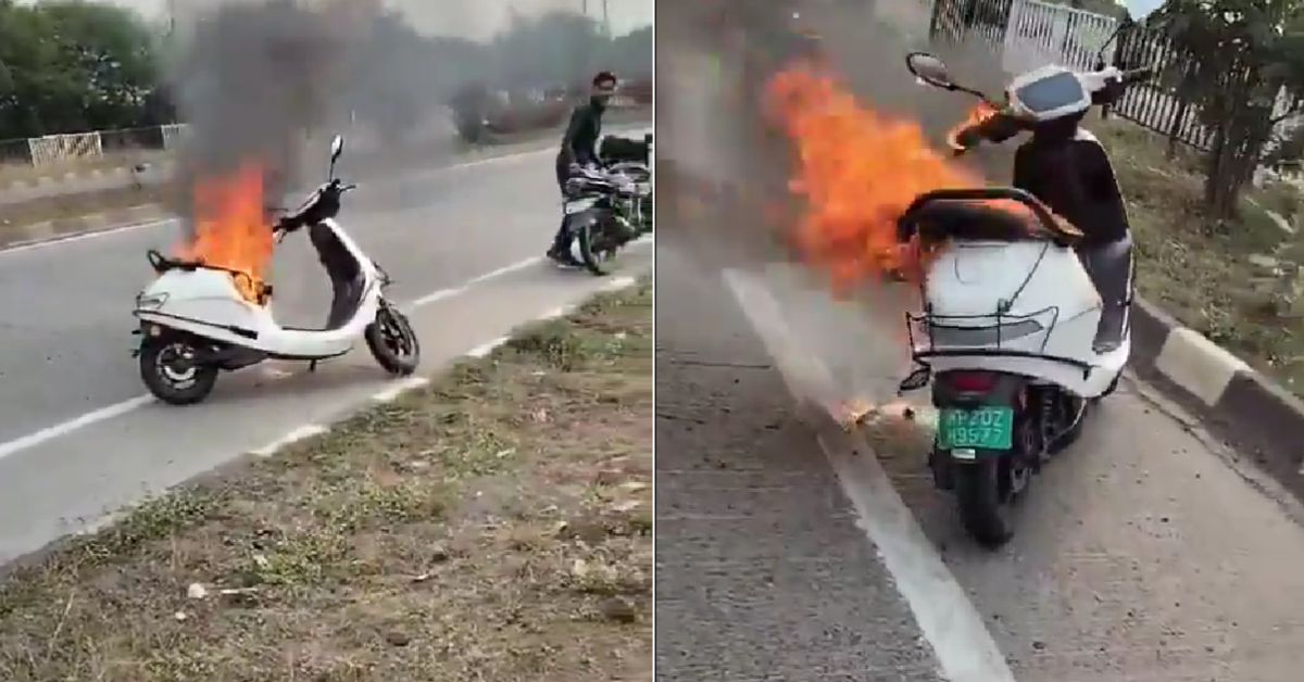 Ola S1 scooter catches fire