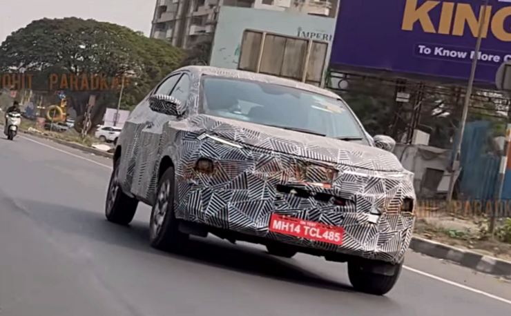 Upcoming Tata Currv Coupe SUV: Fresh Spyshots Confirm ADAS!