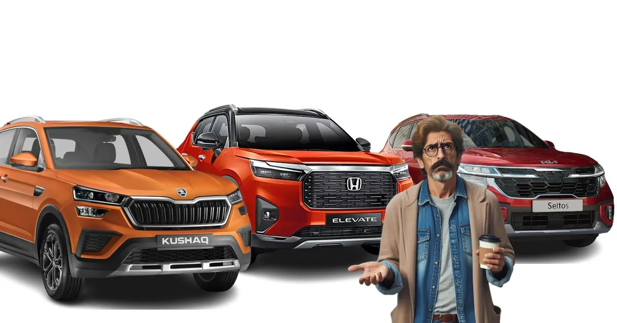 Skoda Kushaq Vs Honda Elevate Vs Kia Seltos 2023: Performance ...