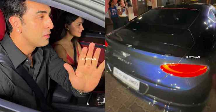 Ranbir Alia in new Bentley CGT