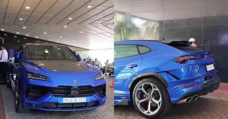 Sachin Tendulkar Lamborghini Urus S rear