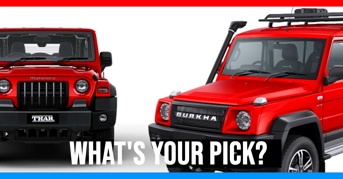 Just-Launched Force Gurkha Vs Mahindra Thar: A Comparison