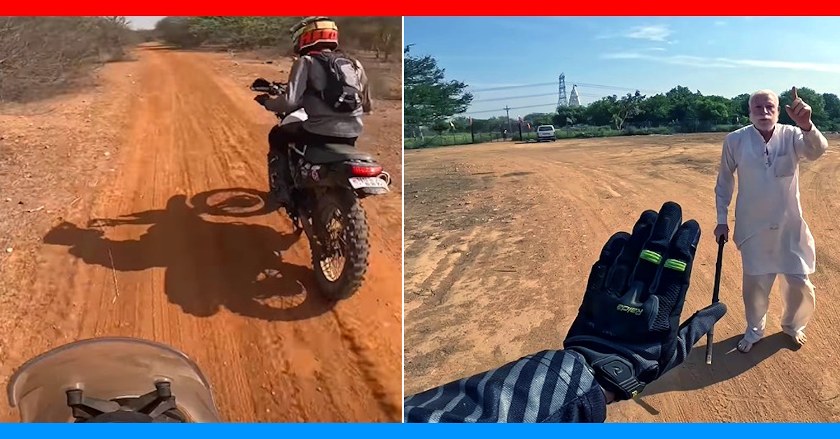 angry uncle vs bikers off roading
