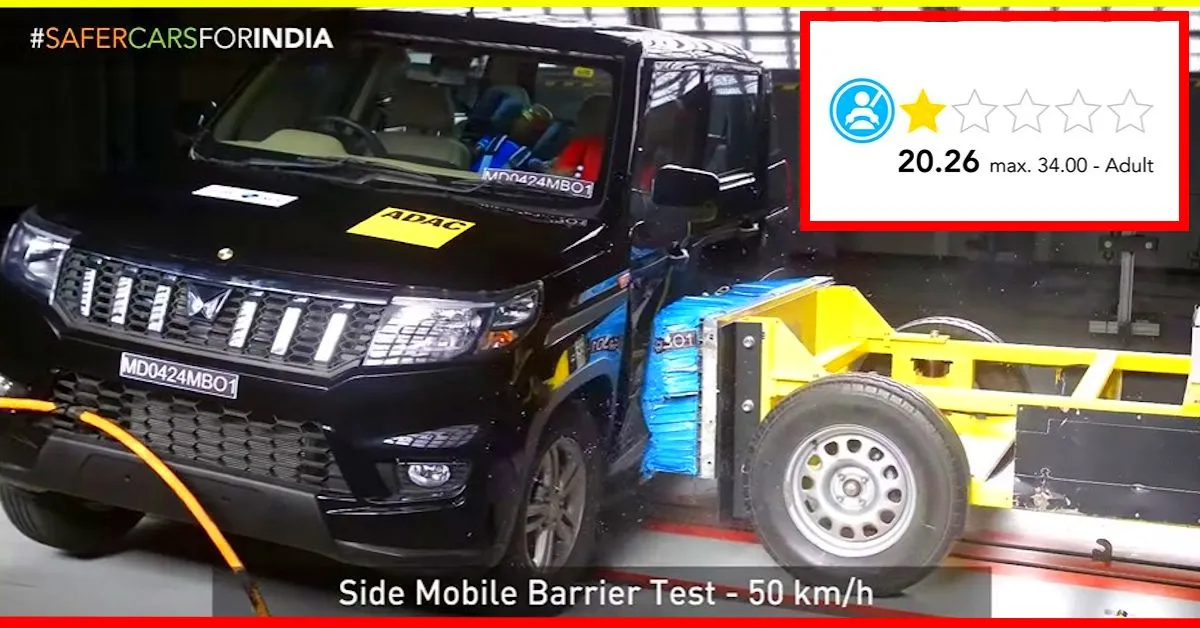 Mahindra Bolero Neo Global NCAP Crash Test: 1-Star Rating & Unstable Body