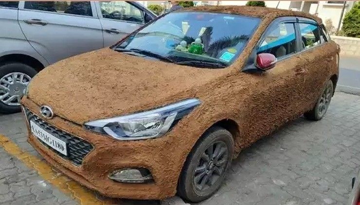 I20 plastered with cow dung