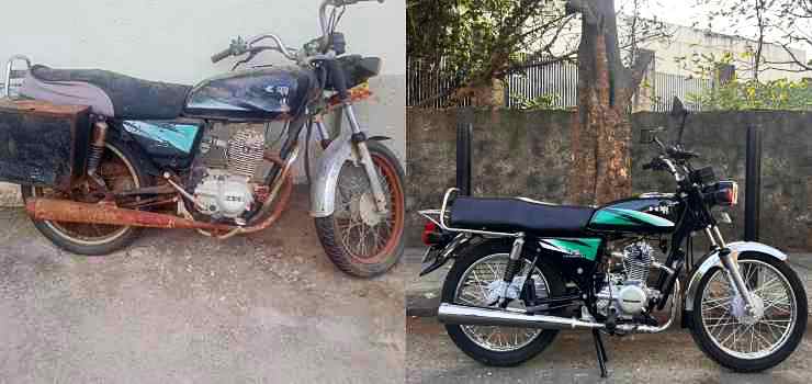 Kawasaki 4S champion restored for father